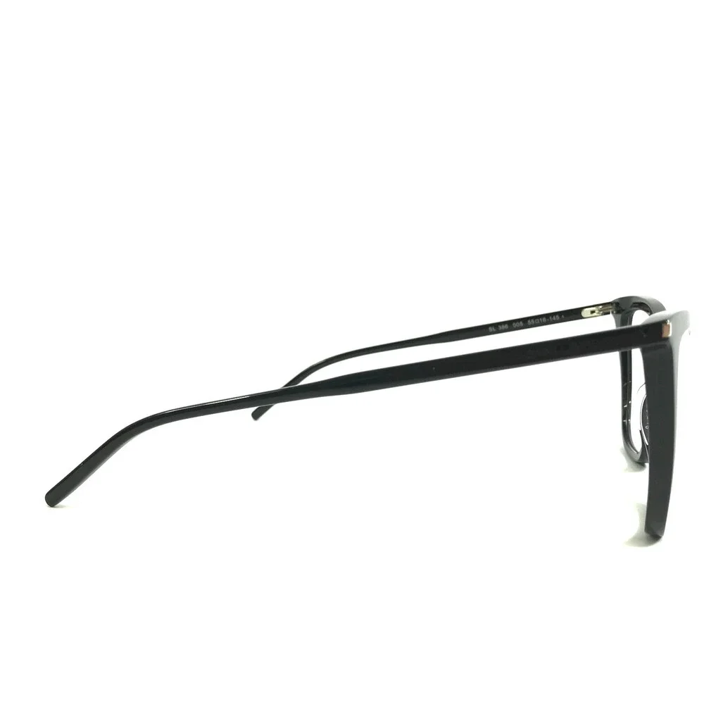 Saint Laurent Eyeglasses Frames SL386 005 Black Butterfly Full Rim 55-16-145